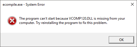 error when compiling a script or launching pol